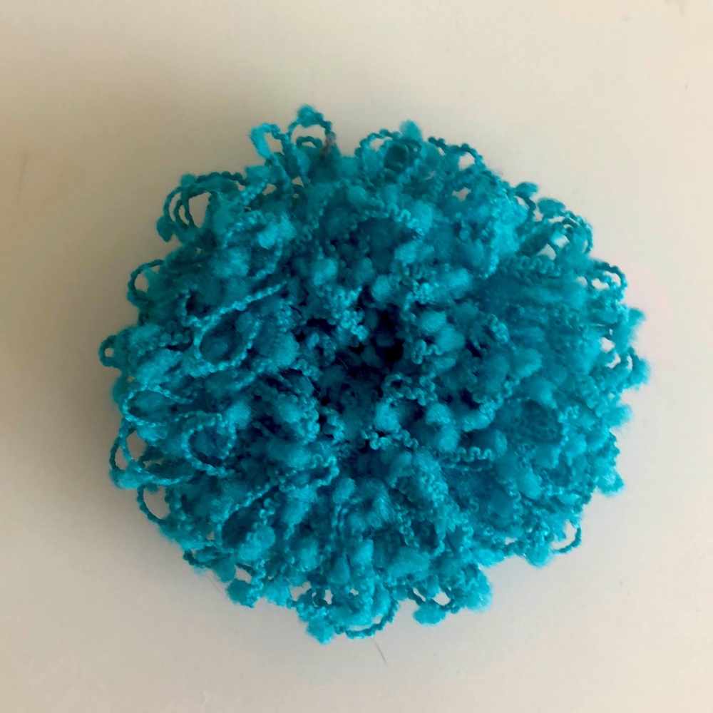 Blue scrunchie